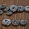 12 Pieces 23mm Gray Marble Shell Buttons 2-Hole Faux Shell Plastic Sewing Buttons
